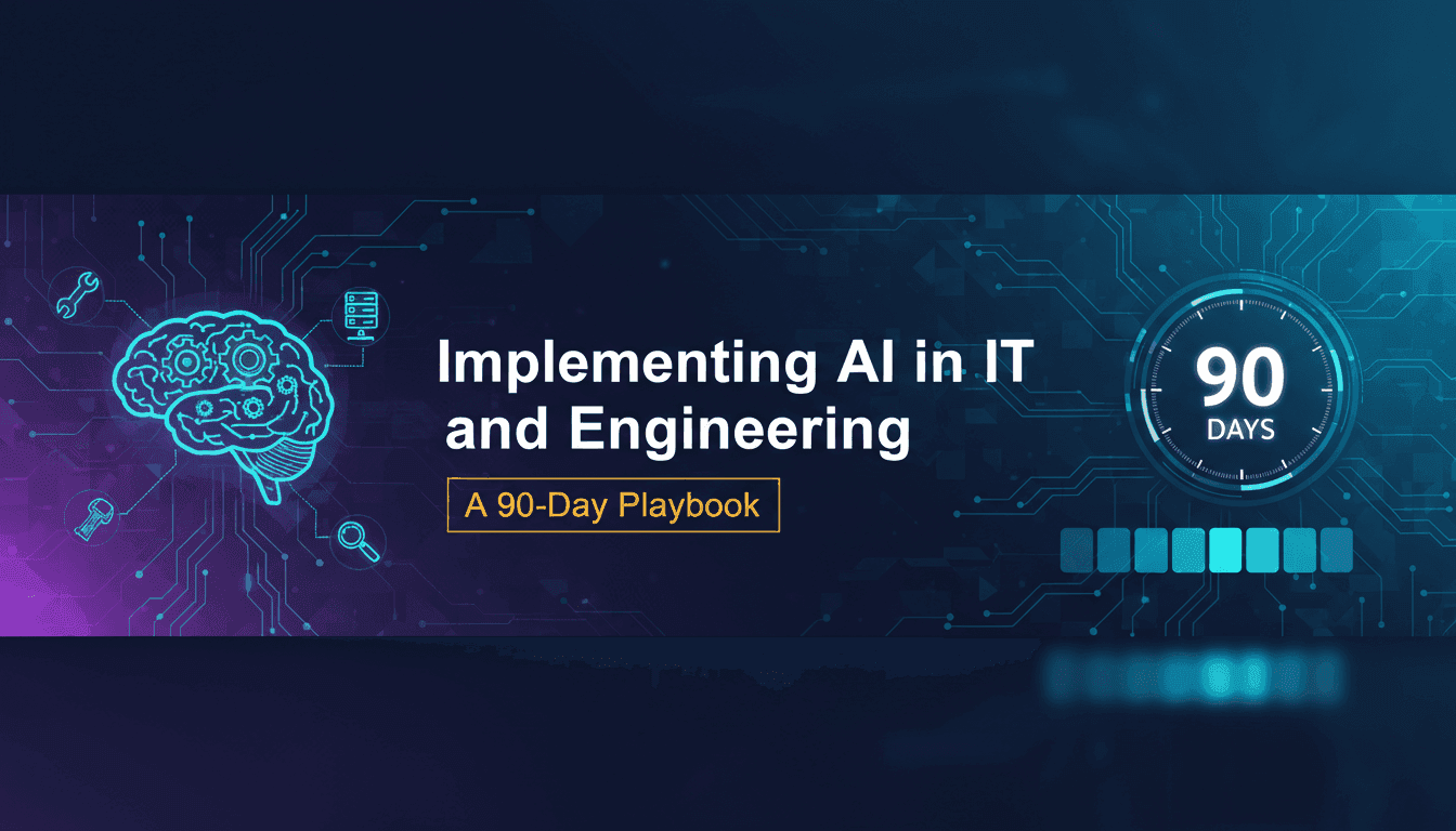 Implementing AI in IT and Engineering: A 90-Day Playbook