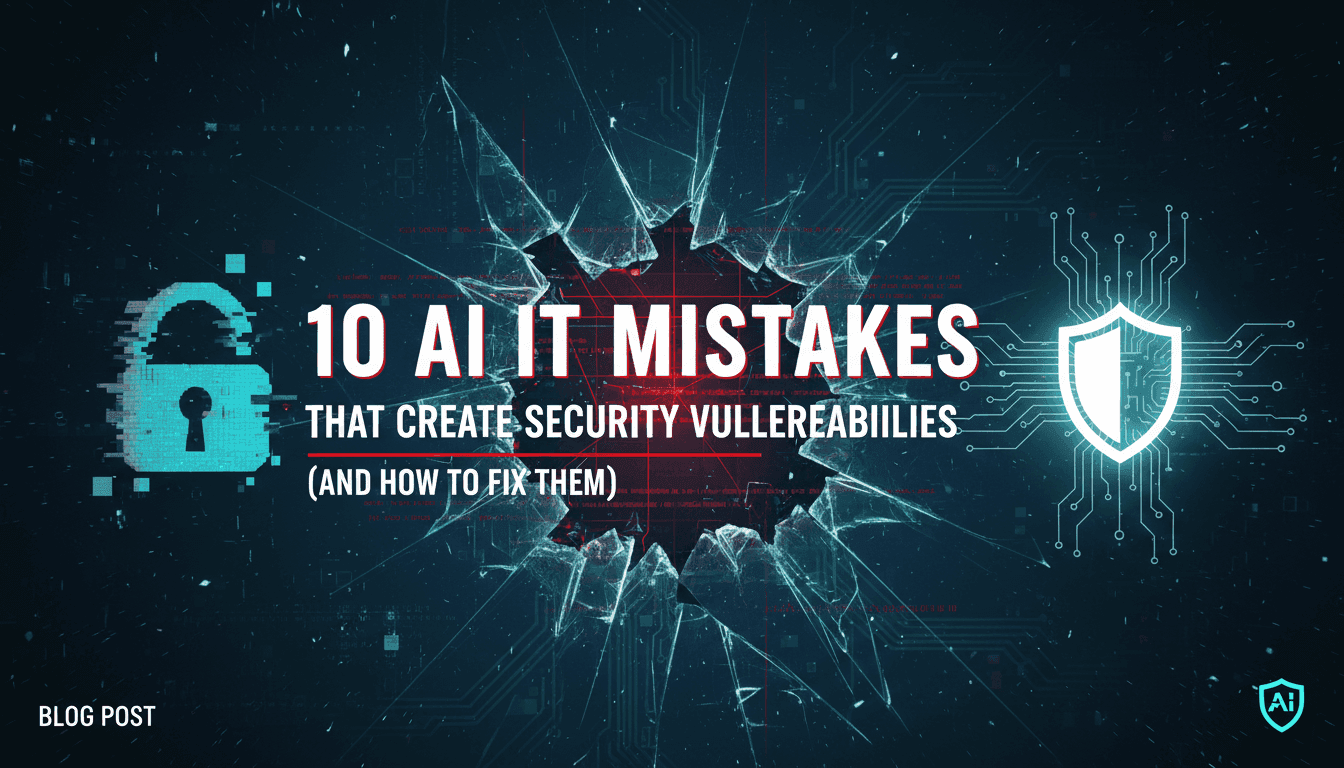 10 AI IT Mistakes That Create Security Vulnerabilities (And How to Fix Them)