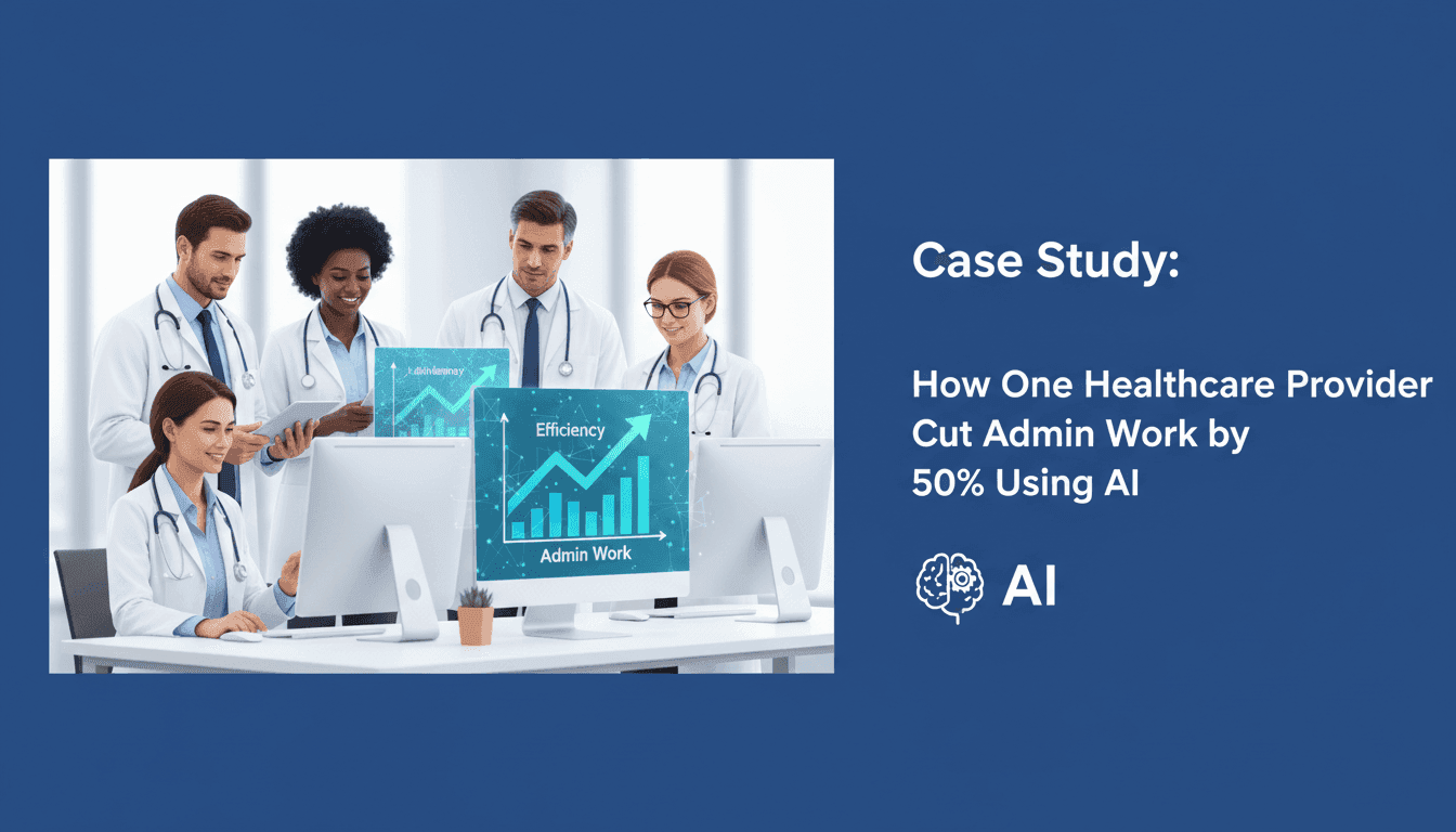 Case Study: How One Healthcare Provider Cut Admin Work by 50% Using AI