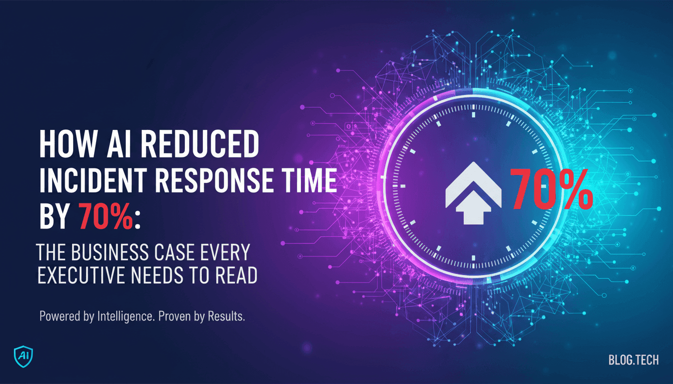 How AI Reduced Incident Response Time by 70%: The Business Case Every Executive Needs to Read
